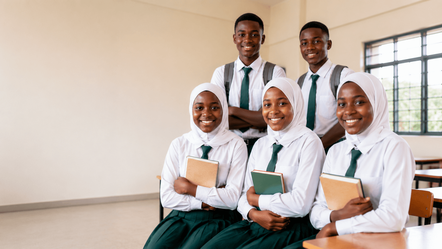Student receiving education support from the foundation